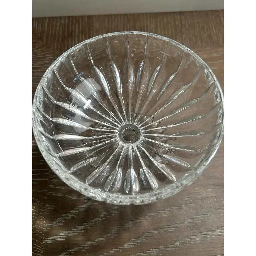 Mikasa PARK LANE Crystal Compote & Pedestal Dish Clear Candy Bowl Sherbert Decor